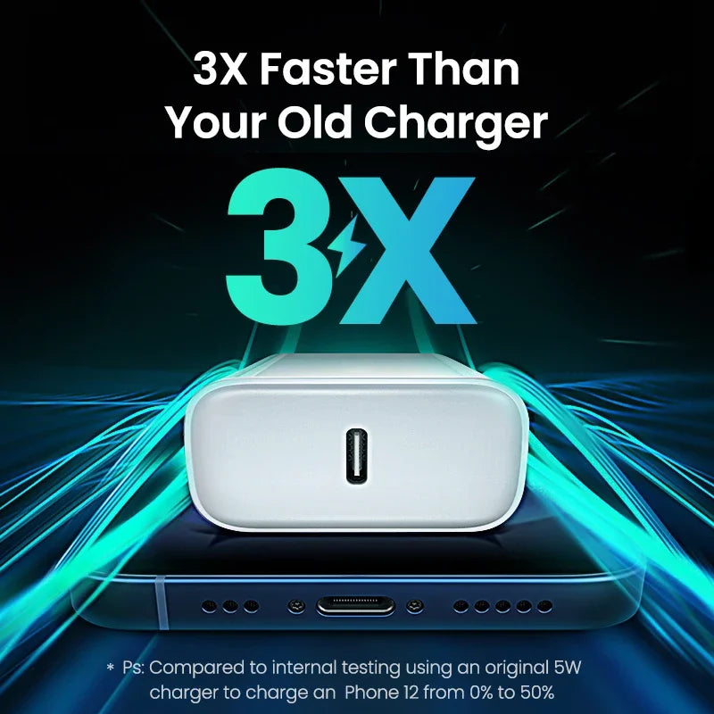 Chargeur rapide 35W pour iPhone 11 12 13 14 15 Pro Max Câble de charge rapide pour iPhone 15 Plus Chargeur de téléphone de ligne de données USB Type C